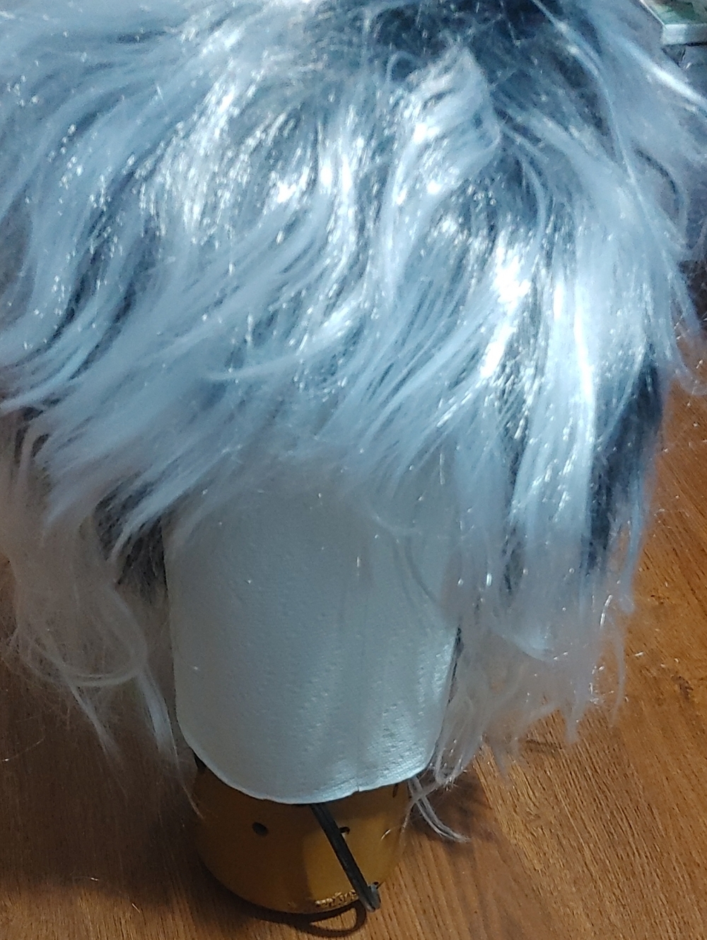 Silver Short Layered Synthetic Wig